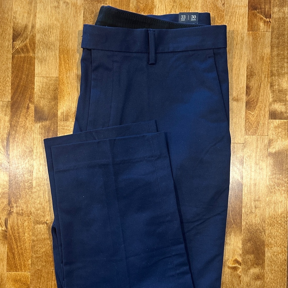 J. Crew Bowery Dress Pants Navy Cotton